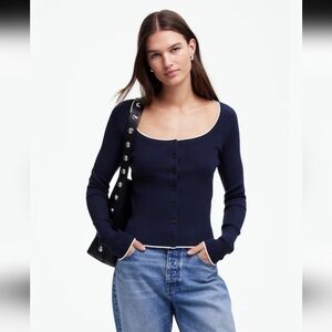 Madewell The Signature Knit Scoopneck Cardigan